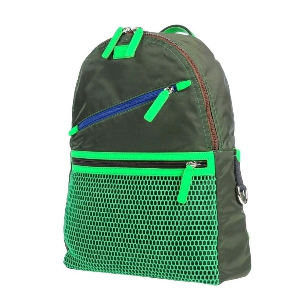 DOLCE & GABBANA Bag Green Nylon DG Logol Backpack Made In Italy $600+!